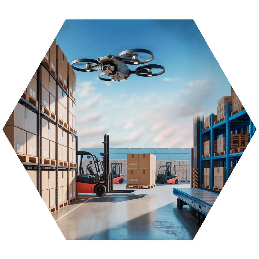 Centros logísticos protegidos con ASDT para evitar interrupciones causadas por drones en áreas industriales.