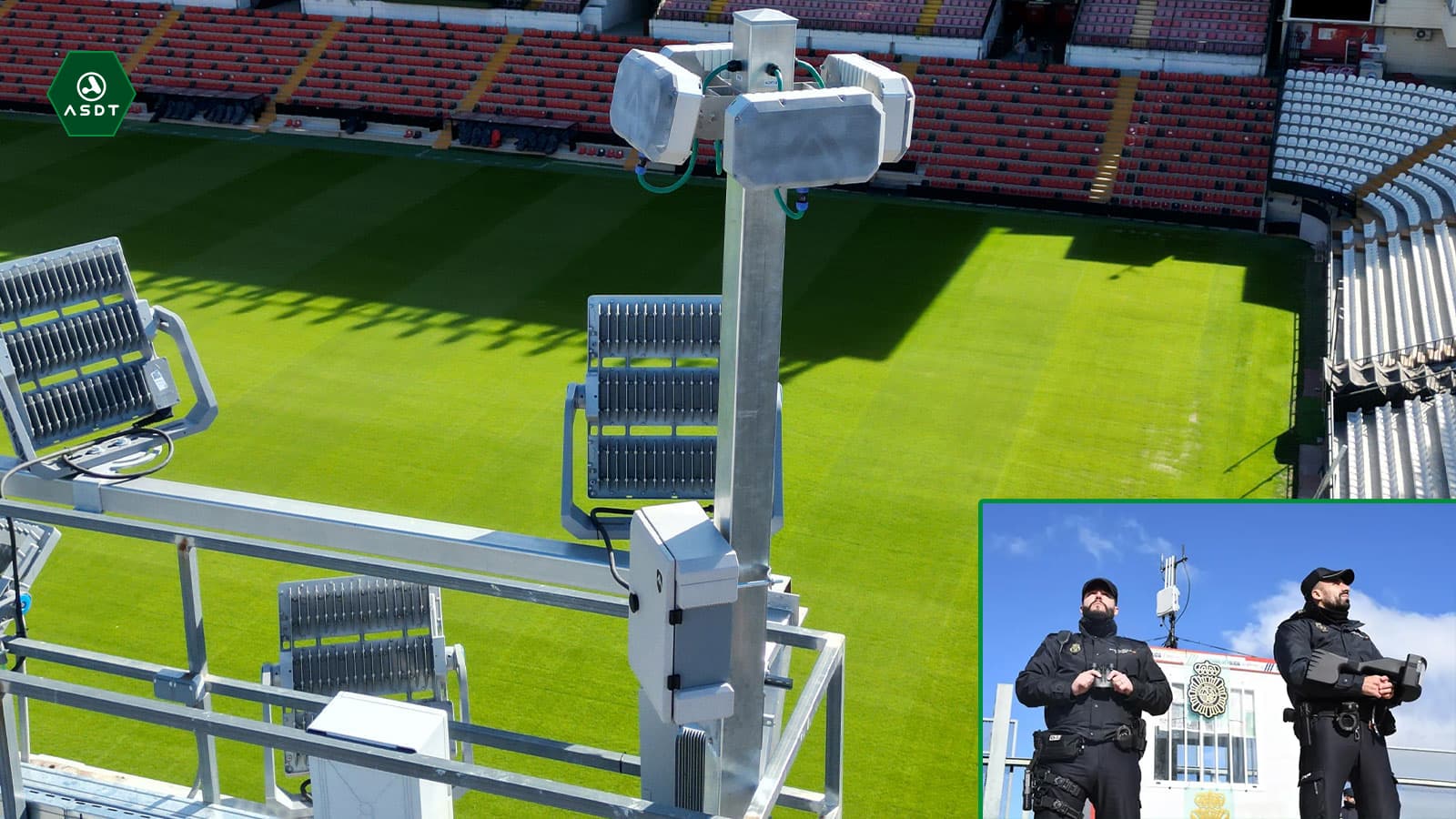 ASDT asegura el espacio aéreo en estadios de LaLiga