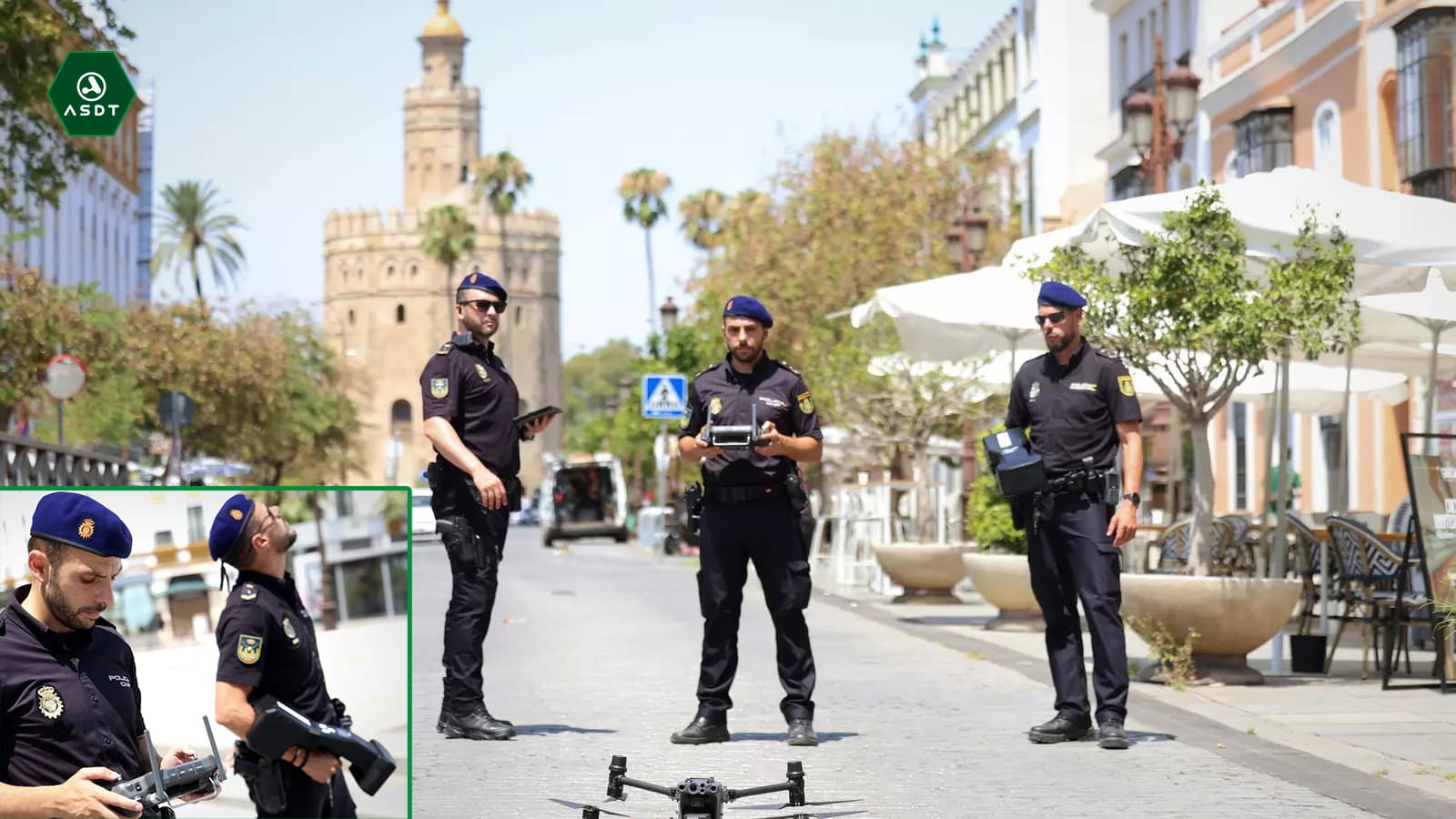 Solución asdt-sendes-hd03 - Policia nacional en conferencia de la ONU en la Torre del Oro en Sevilla.